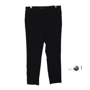 Adrianna Papell Black High Rise Straight Leg Pants Women's Size 12